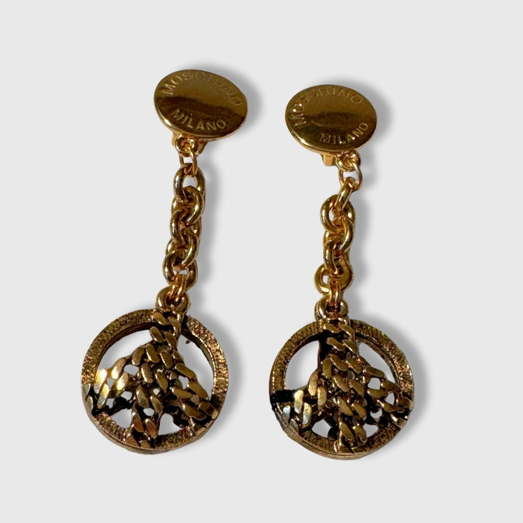 Orecchini vintage Moschino a clip