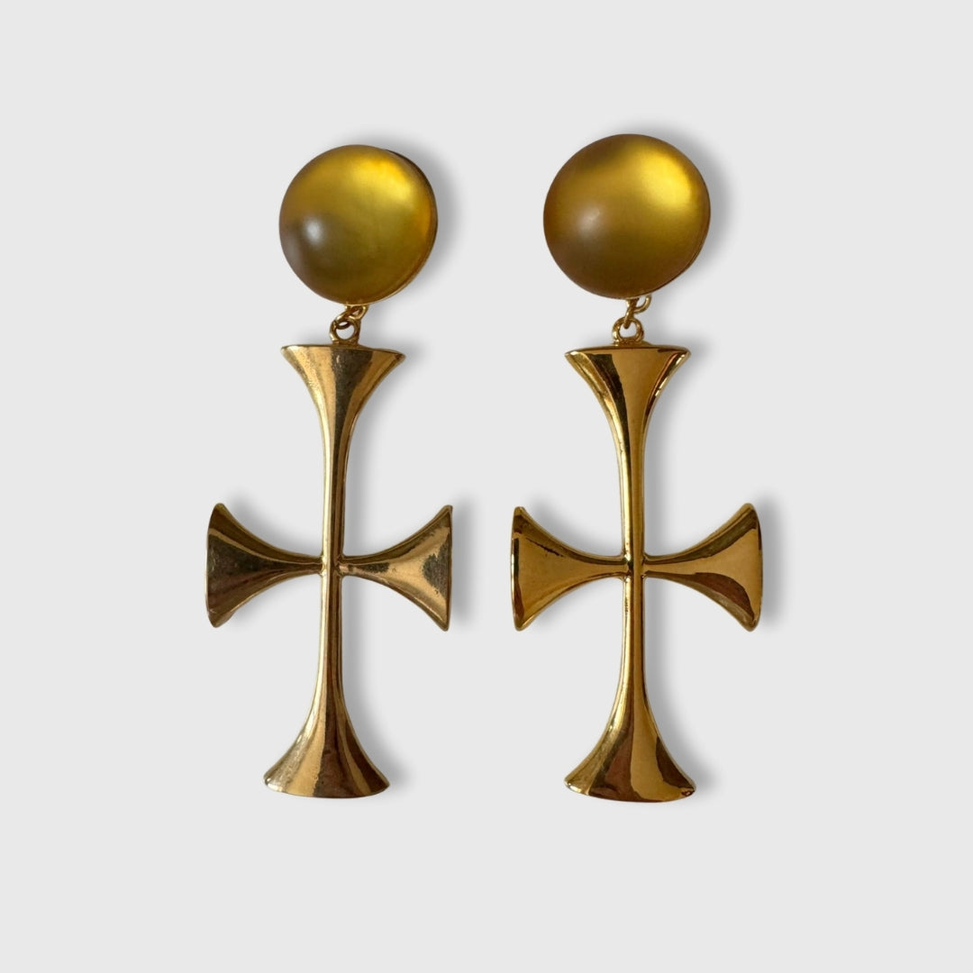 Orecchini vintage Moschino a clip