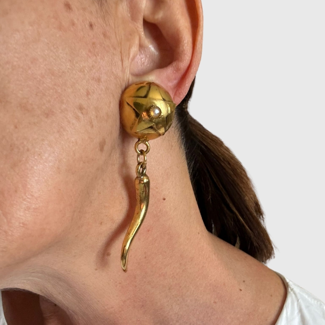 Orecchini Vintage Moschino a Clip