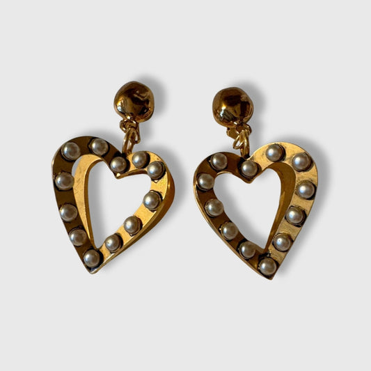 Orecchini vintage Moschino a clip