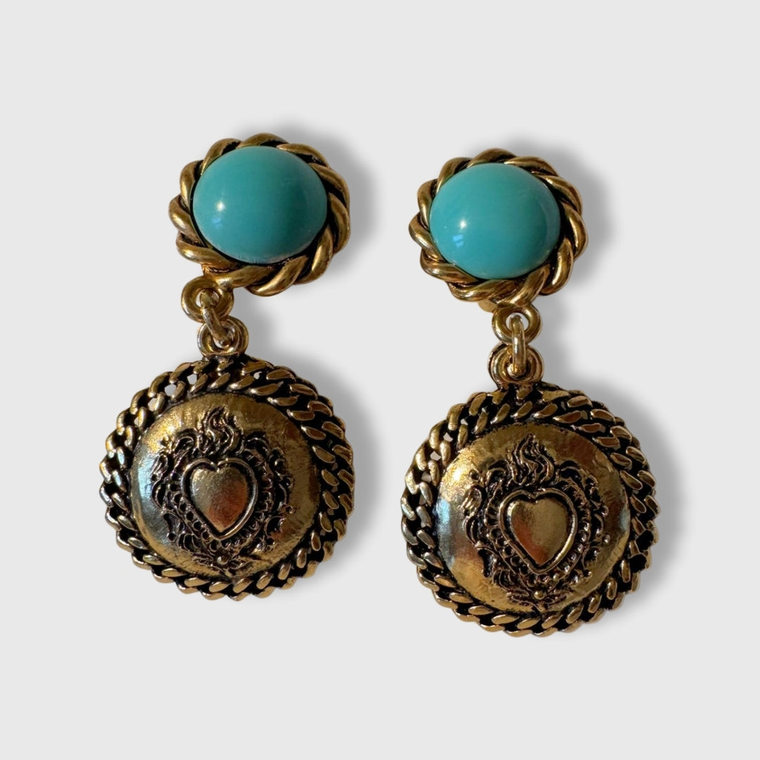 Orecchini vintage Moschino a clip