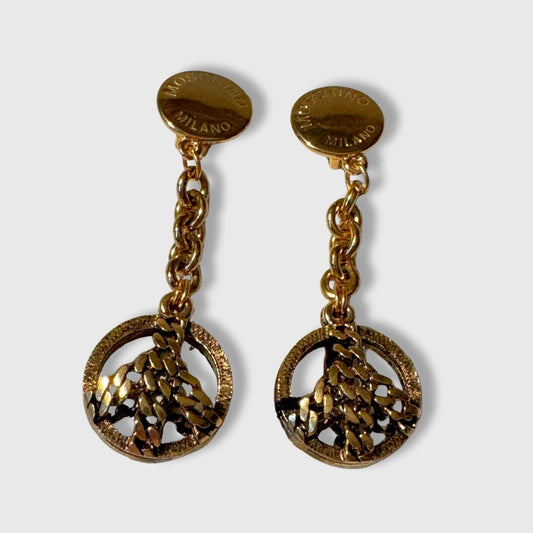 Orecchini vintage Moschino a clip