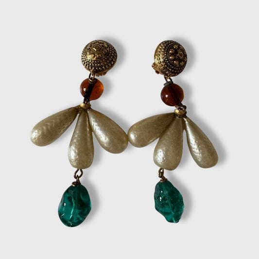 Orecchini vintage Moschino a clip