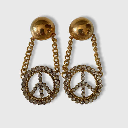 Orecchini vintage Moschino a clip