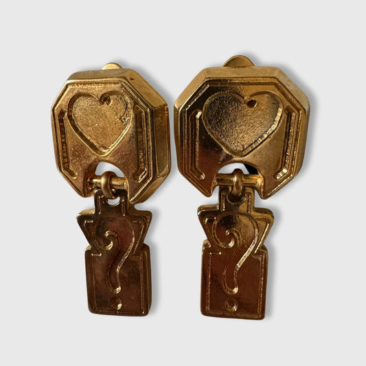 Orecchini vintage Moschino a clip