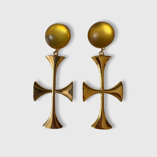 Orecchini vintage Moschino a clip
