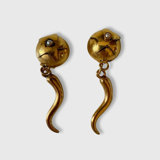 Orecchini vintage Moschino a clip