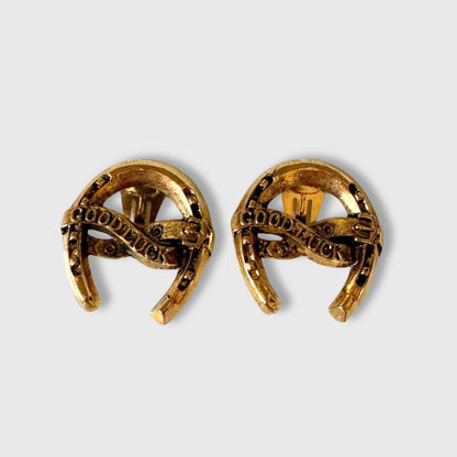 Orecchini vintage Moschino a clip