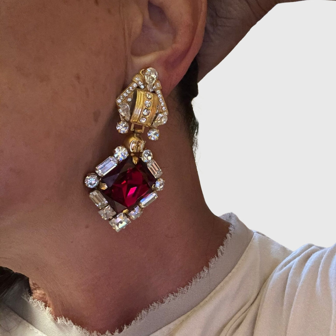 Orecchini Vintage Gianfranco Ferré Con Clip