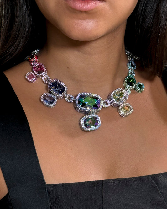 Collana Swarovski  Multicolore